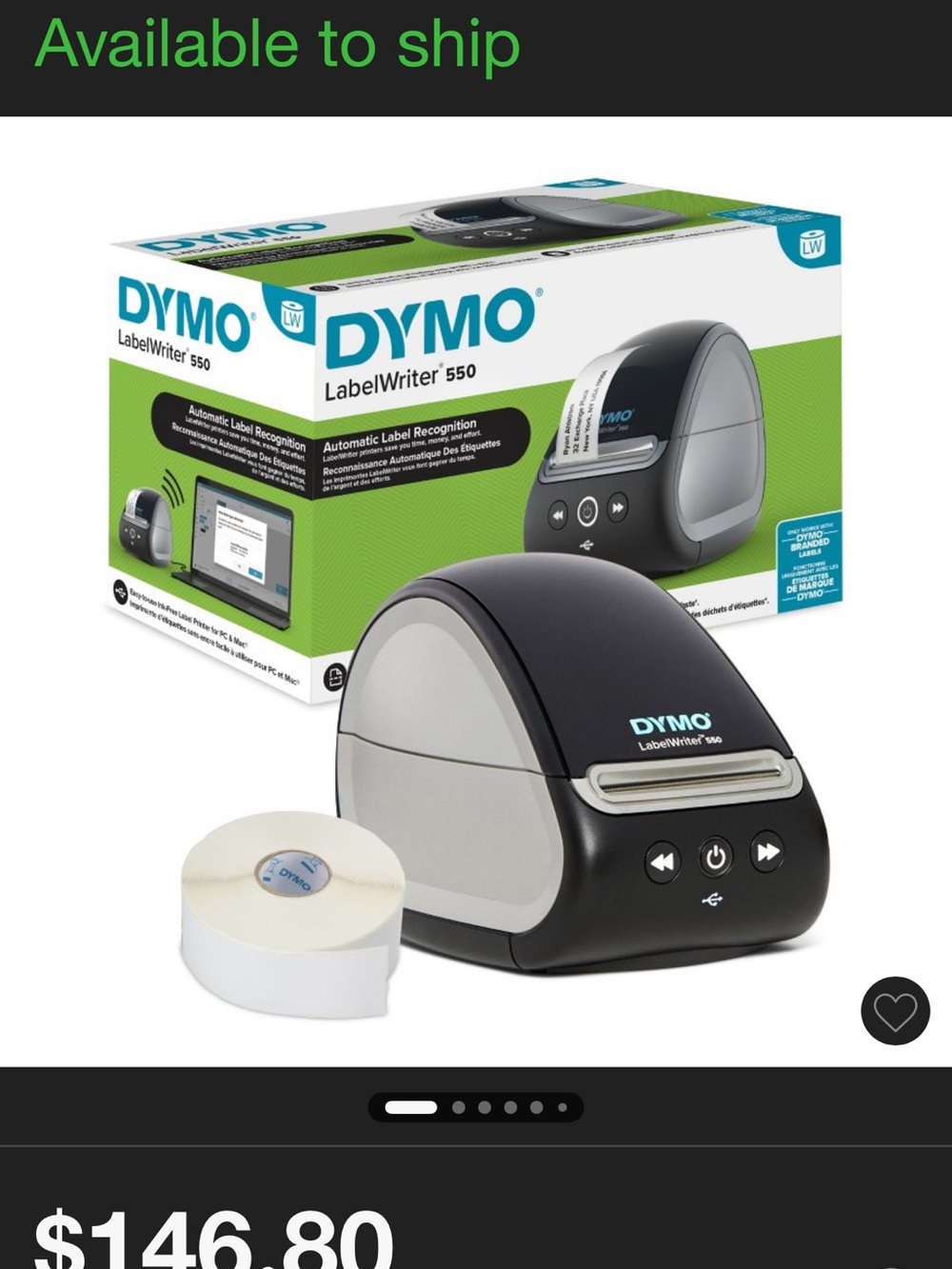 Dymo Label Writer 550 ~ New in Box Never Opened